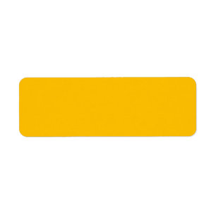 Trend Colour  Sunburst Yellow Return Address Label