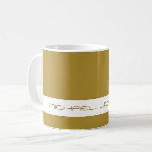 Trend Colour Sunny Olive - Futuristic Name Mug