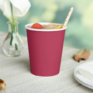 Trend Colour Warm Pink Paper Cups