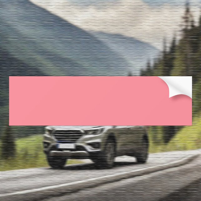 Trend Colour - Watermelon Pink Bumper Sticker (Creator Uploaded)