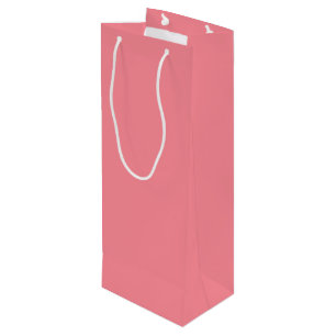 Trend Colour - Watermelon Pink Wine Gift Bag