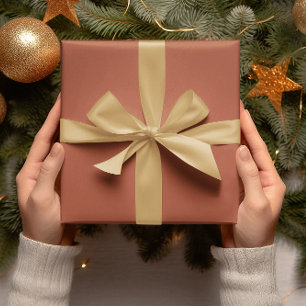 Trend Colours - Burnt Copper Colour - Solid Roll Wrapping Paper