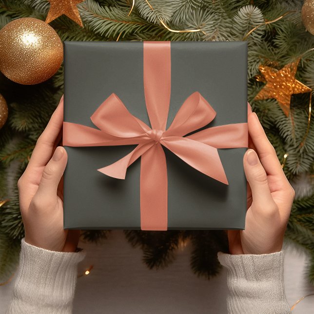 Trend Colours - Dark Forest Grey - Solid Roll Wrapping Paper (Creator Uploaded)