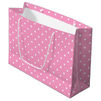 Trend Colours Hot Pink White Polka Dotted Template