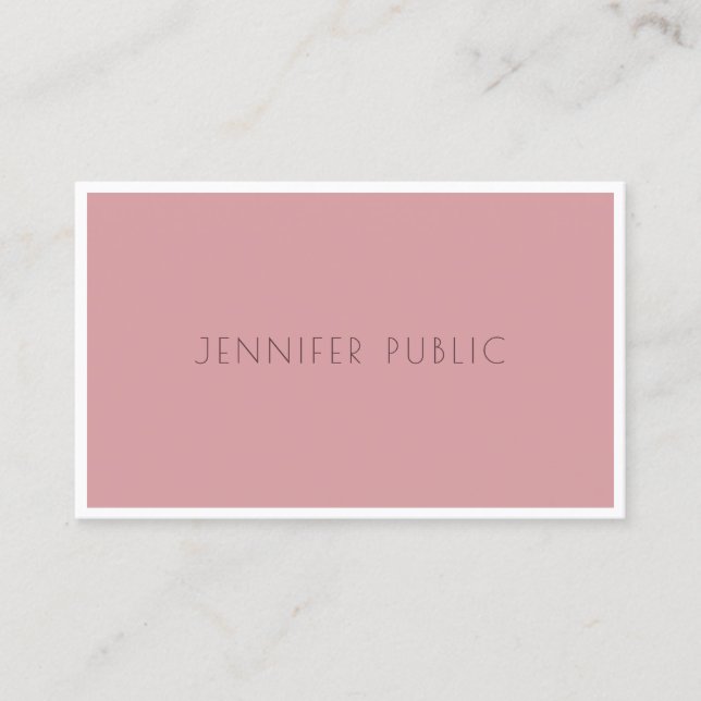 Trend Colours Modern Simple Template Professional Business Card (Front)
