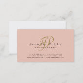 Trend Colours Photographer Monogram Template Business Card (Front/Back)