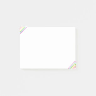 Trend Colours Striped Template Pink Yellow Blue Post-it Notes