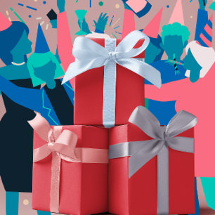 Trend Colours - Vibrant Red Colour - Solid Wrapping Paper Sheet