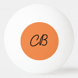 Trend Fresh Tangerine Monogram Ping Pong Ball