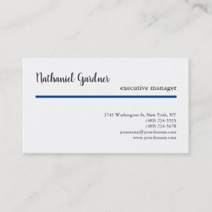 Trend Handwriting Plain Creative Modern Minimalist Business Card