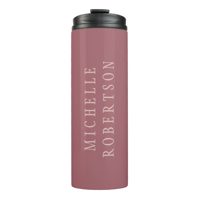 Trend Rose Dust Gold Creative Unique Classical Thermal Tumbler (Front)