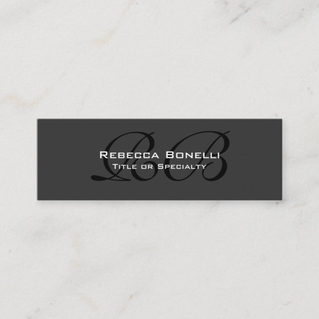 Trend skinny size consultant manager business card (Front)