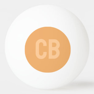 Trend Soft Orange Monogram Ping Pong Ball