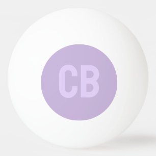 Trend Soft Violet Monogram Ping Pong Ball