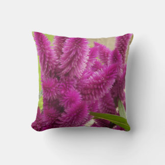 Trend Throw Pillow With Picture Of Celosia Flower