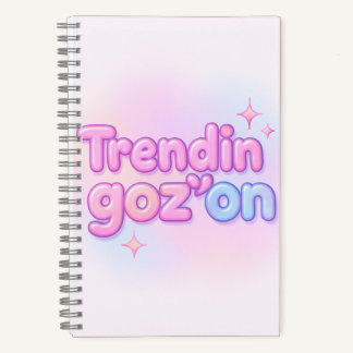 Trendin Goz’on Pastel Tie Dye Notebook