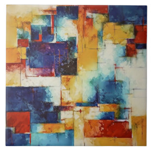 Trending Abstract Painting Art M1 Ceramic Tile