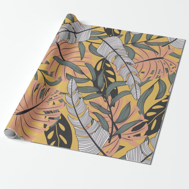 Trending abstract seamless pattern with colorful t wrapping paper (Unrolled)