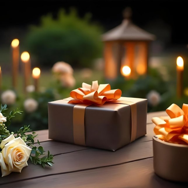 Trending Boho Brown Colour 79553b Wrapping Paper (Trending Boho Brown Color 79553b Wrapping Paper. AI Gen. )