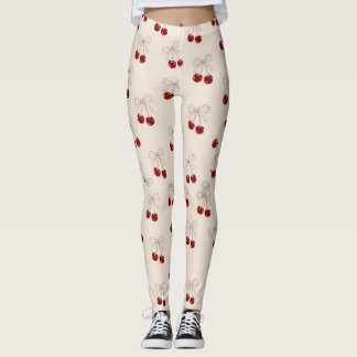 Trending Bow Cherry Leggings – Cute & Stylish 