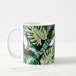 Trending bright seamless pattern with colorful tro coffee mug