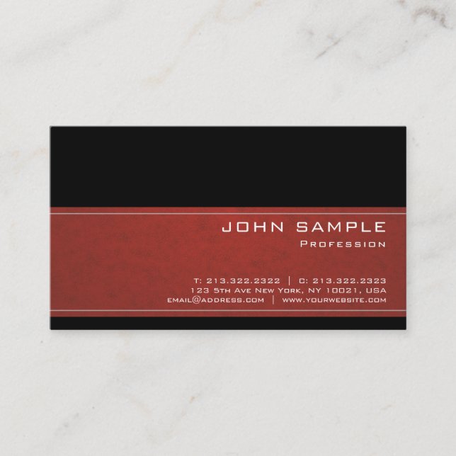 Trending Creative Professional Modern Chic Design Business Card (Front)