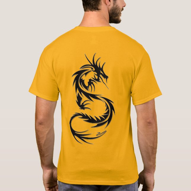 Trending Dragon Tattoo Style T-Shirt (Back)