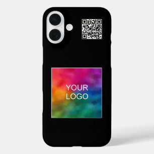 Trending Elegant QR Code Upload Your Own Logo iPhone 16 Plus Case