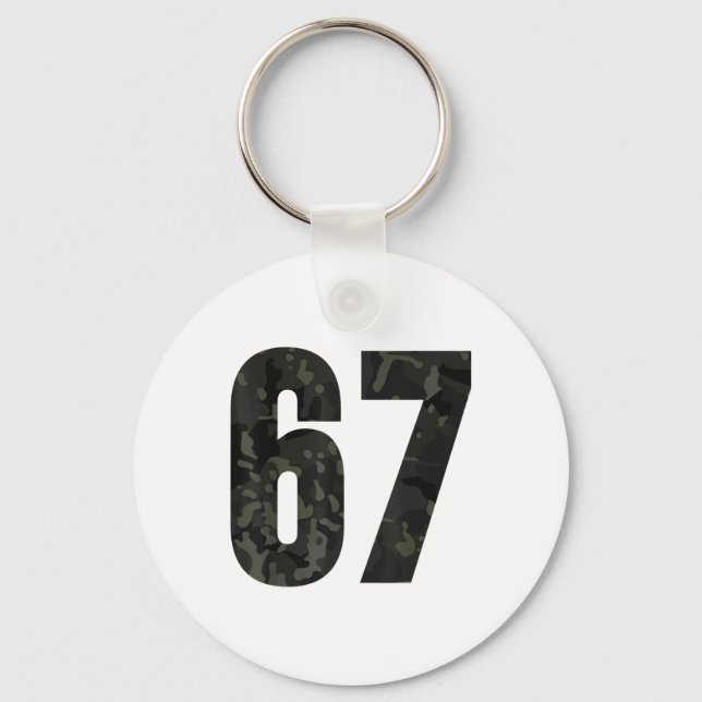 Trending Gen Alpha Six Seven 6 7 Meme Cam Multi Ca Key Ring (Front)