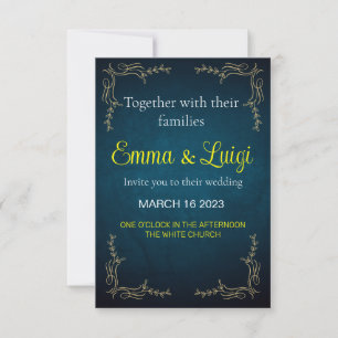 Trending Gold and Charm Wedding Invitation 2023