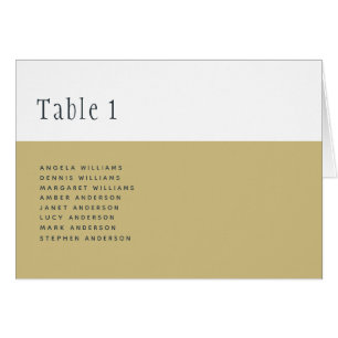 Trending Gold White Wedding TABLE Number Names