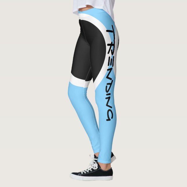 Trending light blue design leggings (Left)