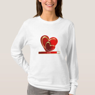 Trending Love Loading Red Hearts Custom Girlfriend T-Shirt