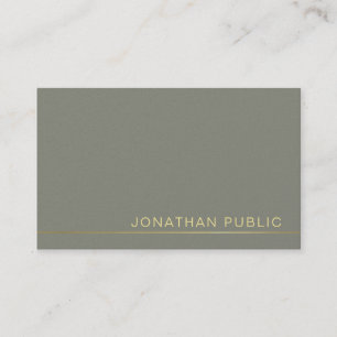 Trending Modern Elegant Green Pearl Finish Luxury Business Card