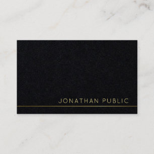 Trending Modern Elegant Premium Black Luxury Business Card
