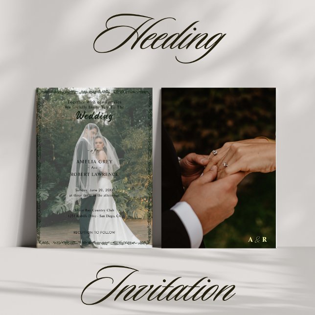 Trending Modern Simple Photo Wedding Invitation (Creator Uploaded)