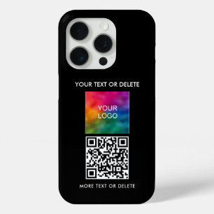 Trending QR Code Upload Logo Custom Template iPhone 15 Pro Case