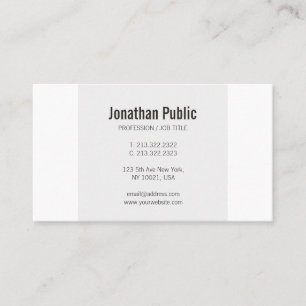 Trending Simple Elegant Plain Professional Modern Business Card