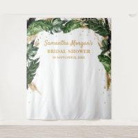 Trending Summer tropical leaves bridal shower