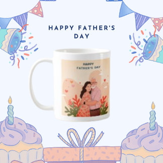 Trending Vintage Father and Daughter Hug Father's Coffee Mug
