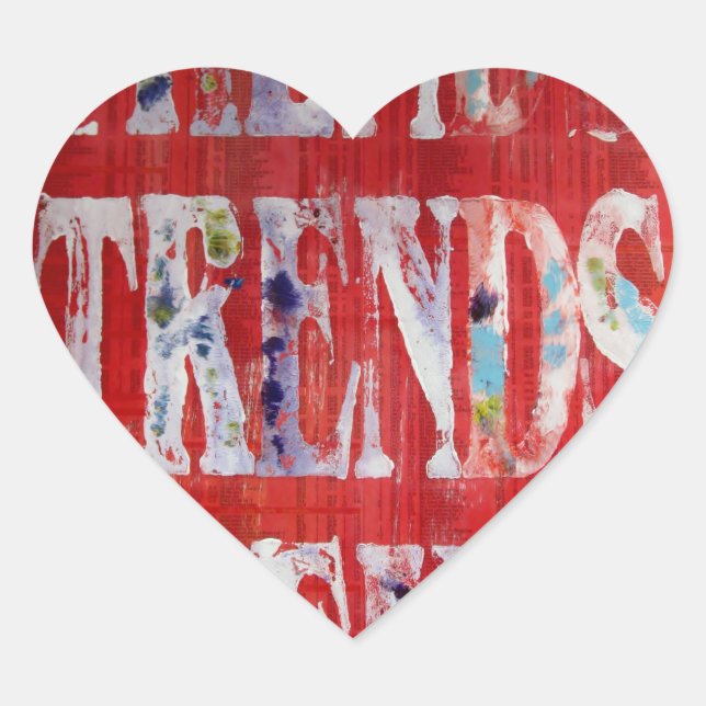 trends love sticker (Front)