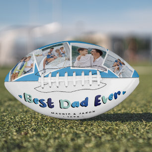 Trendy 4 Photo 'Best Dad Ever' Keepsake Football