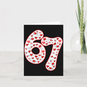 Trendy 6 7 Meme Six Seven Valentines Day 6 7  Card