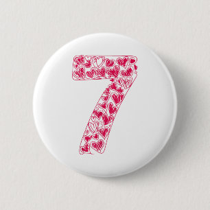 Trendy 6 7 Viral Sketch Heart 67 Cute Valentine Ma 6 Cm Round Badge