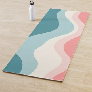 Trendy Abstract Blush Pink Mint Collection Yoga Mat