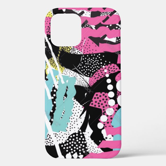 Trendy Abstract Coloured  Case-Mate iPhone Case (Back)