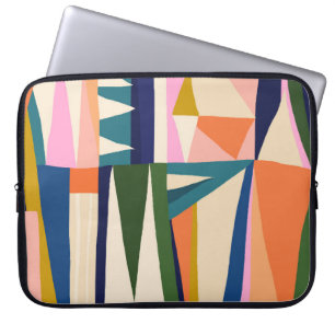 Trendy Abstract: Colourful Hand Drawn. Laptop Sleeve