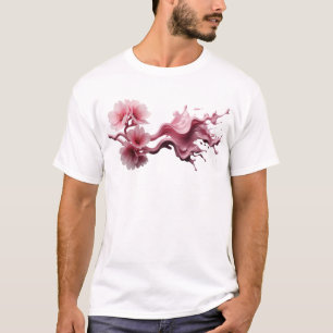 Trendy ABSTRACT FLOWER Fashion Print T-Shirt