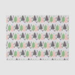 Trendy Abstract Modern Christmas Trees Pattern Tissue Paper<br><div class="desc">Modern Christmas tree art pattern festive tissue paper.</div>