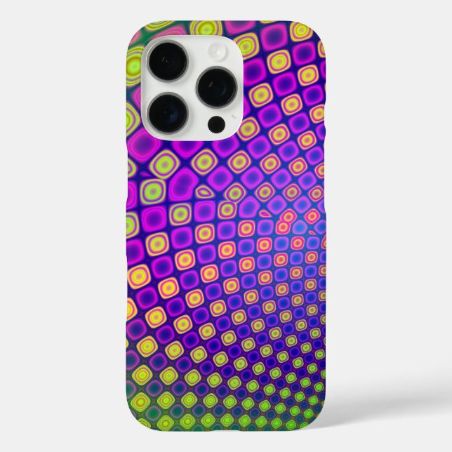 Trendy abstract patterns iPhone case (Back)